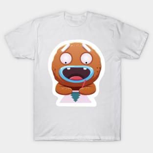Christmas Sticker, Ginger Man Sticker T-Shirt